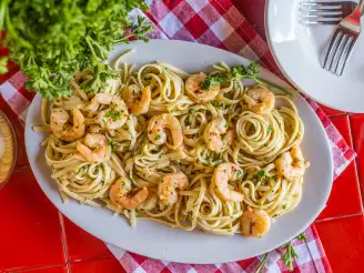 Garlic Shrimp Pasta
